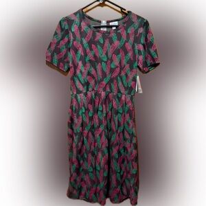 Women’s Large LuLaRoe Feather Print Dress